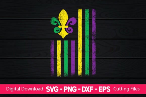 American Flag Mardi Gras