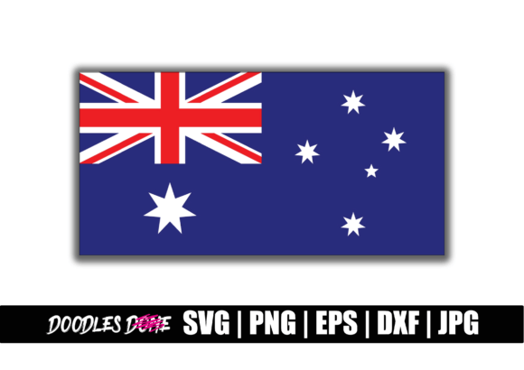 Australia Flag SVG for Graphics and Crafts