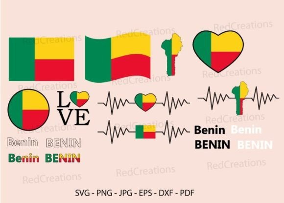 Benin Flag Bundle: Graphics & Crafts for Brand Storytelling
