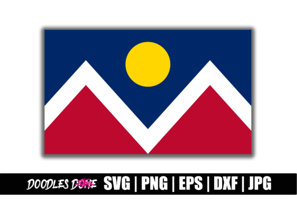Denver Flag SVG for Crafts and Graphics
