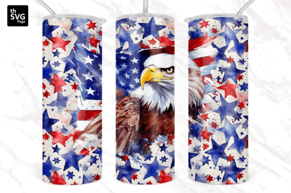Eagle American Flag Tumbler Sublimation: Graphics for Crafts