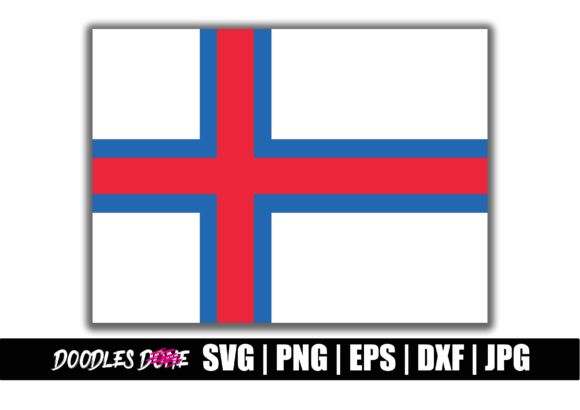 Faroe Islands Flag SVG for Graphics and Crafts