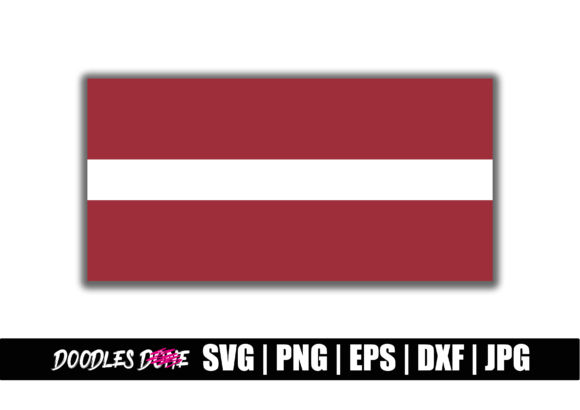 Latvia Flag SVG for Crafts and Graphics
