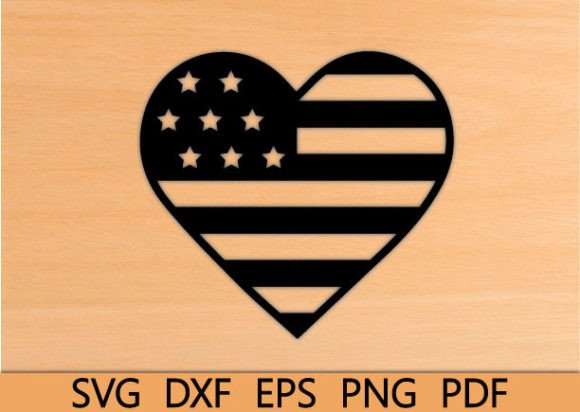 Love Usa Flag Wall Art