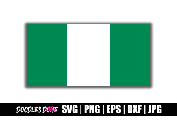 Nigeria Flag SVG for Graphics and Crafts