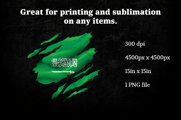 Saudi Ripped Flag PNG: Graphics & Crafts Asset Review