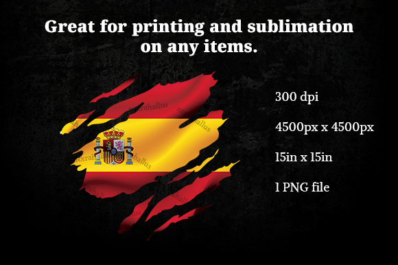 Spain Ripped Flag PNG: Graphics for Crafts & Creative Projects
